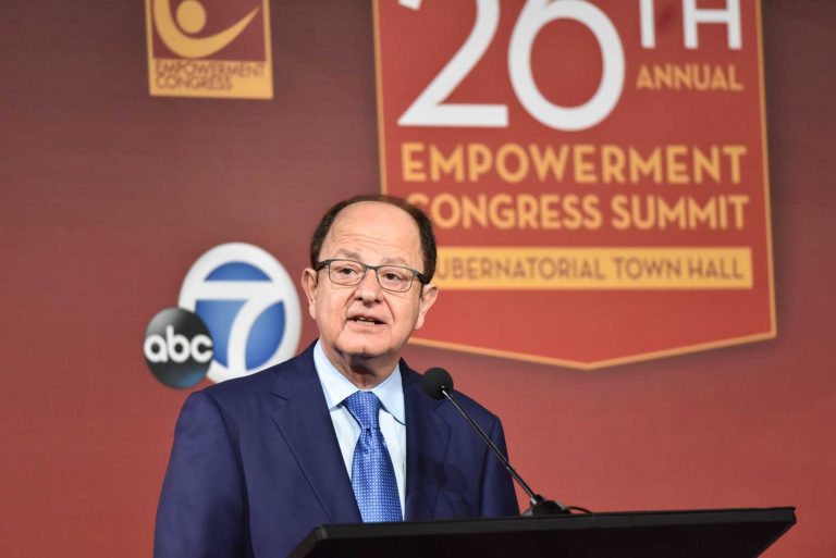 Los Angeles, CA - JAN 13:  26th Annual Empowerment Congress Summit | Empowering California: A Local Perspective | Gubernatorial Town Hall (Pool Photo by Leroy Hamilton)