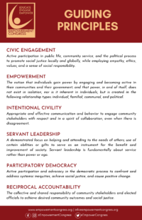 Empowerment Congress Guiding Principles; click to download