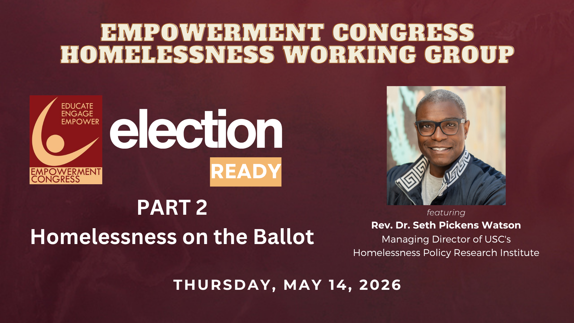 EC Election Ready | Part 2: Homelessness on the Ballot